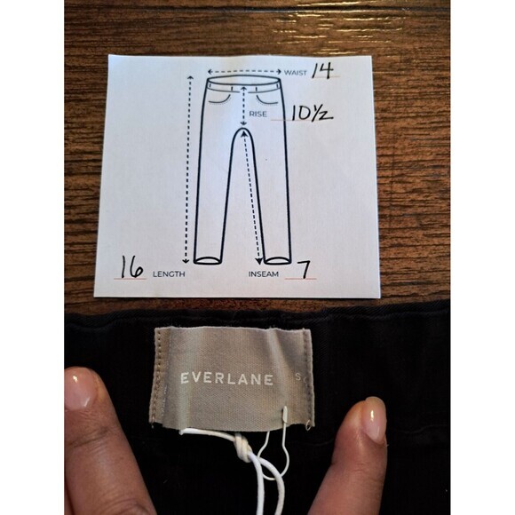 Everlane‎ Elastic Waist Shorts Womens Size Small S Black Golfing Golf - Picture 5 of 6